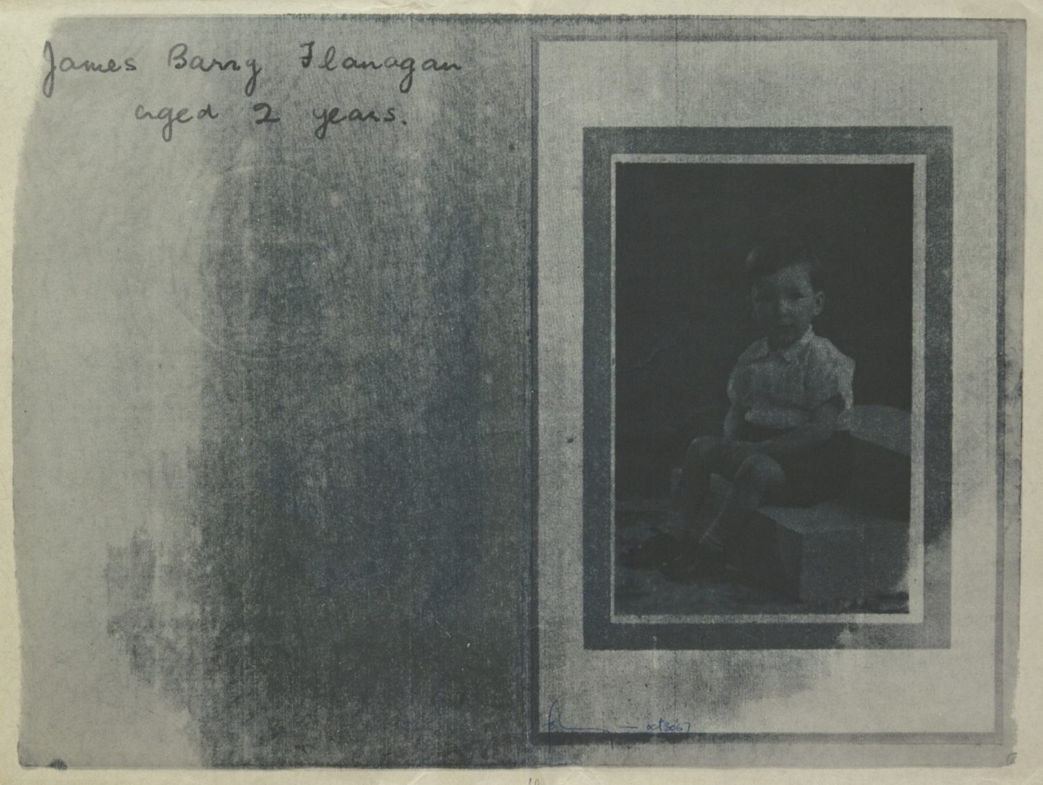 James Barry Flanagan aged 2 years
